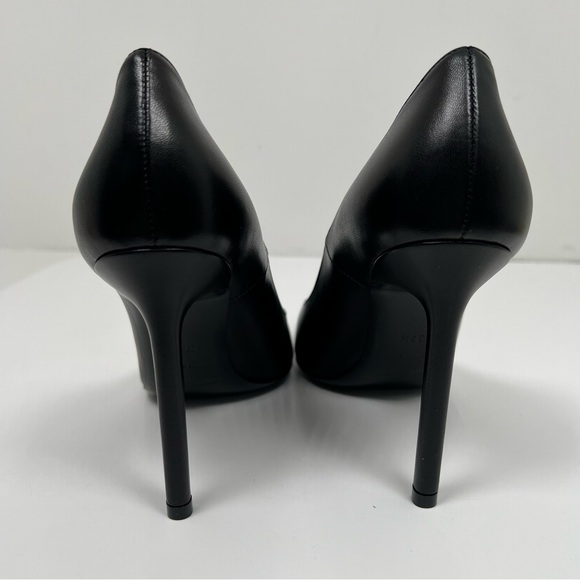 SAINT LAURENT Anja 85 Leather Pumps in Black Sz US 7.5 - Picture 5 of 8